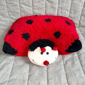 Pillow Pets Ms Ladybug 2010 Plush 18'' Red Black Lady Bug Stuffed Animal NO TAG